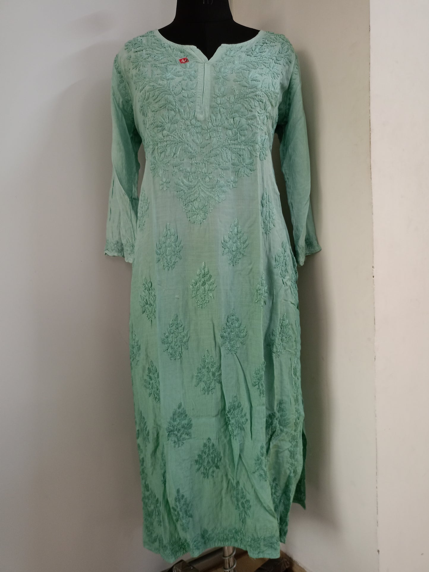 PURE MUSLIN SHADED HANDWORK KURTA