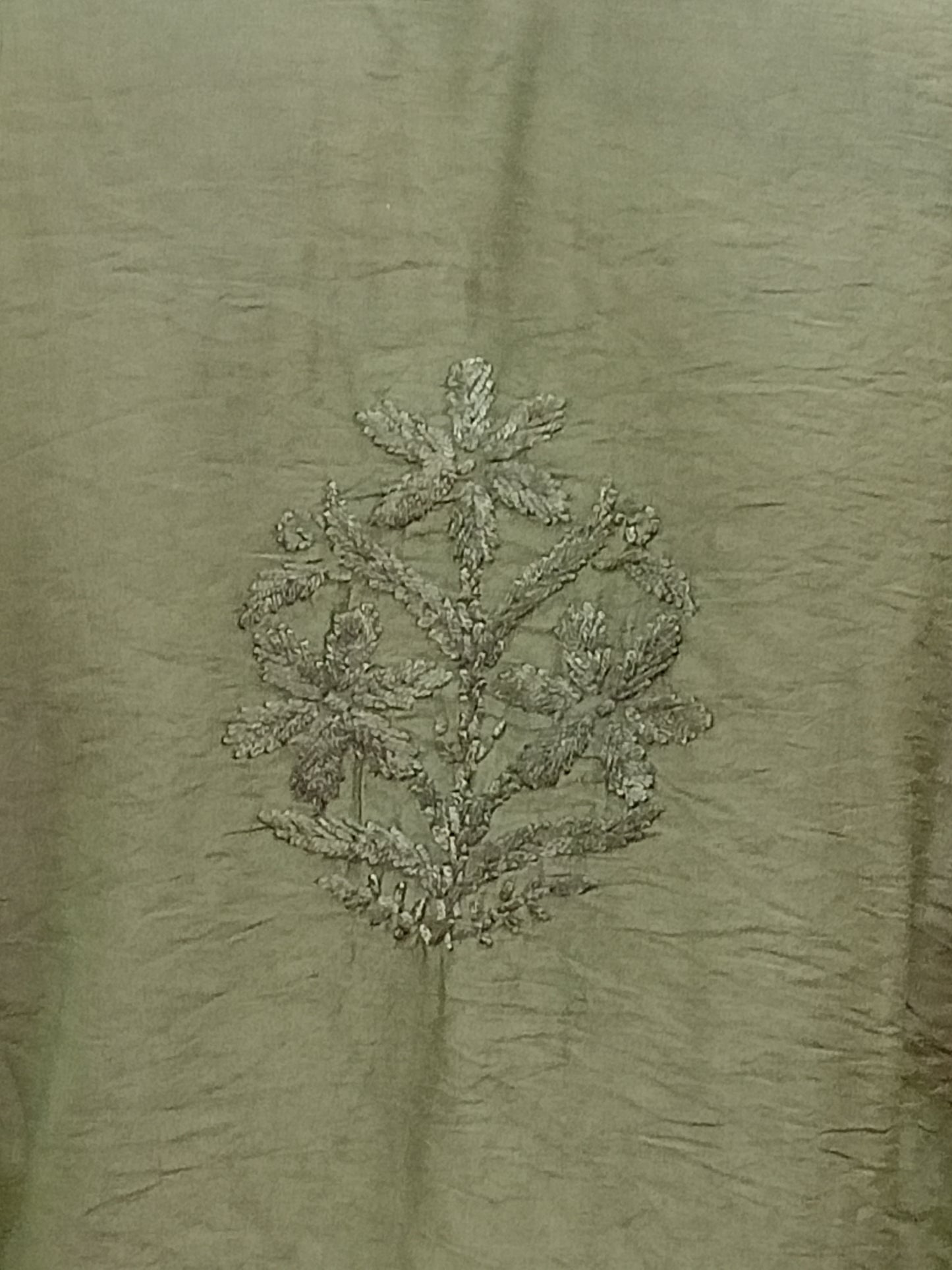 Pure chanderi silk material two piece pair