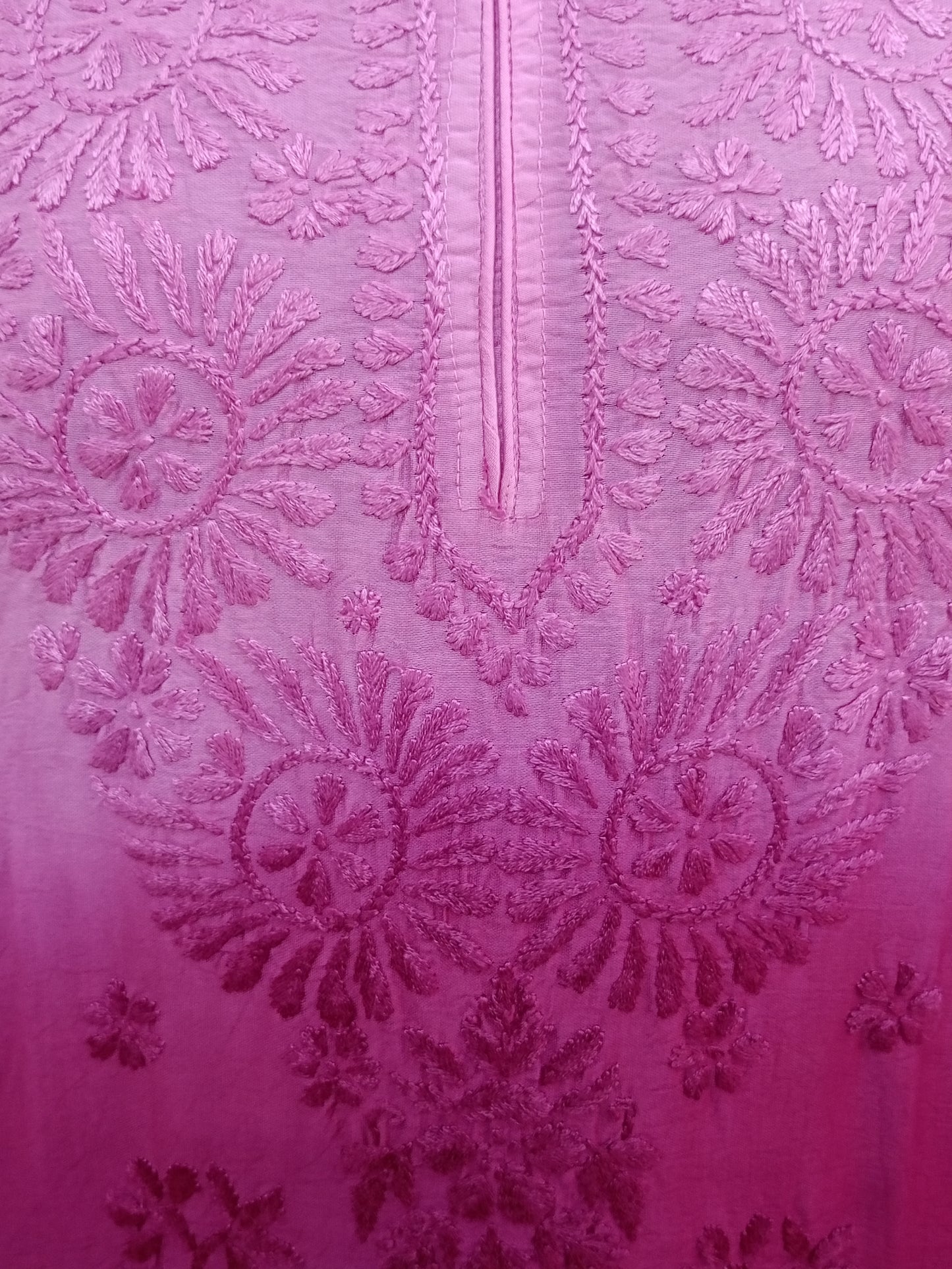 Shaded Chanderi silk material short kurti