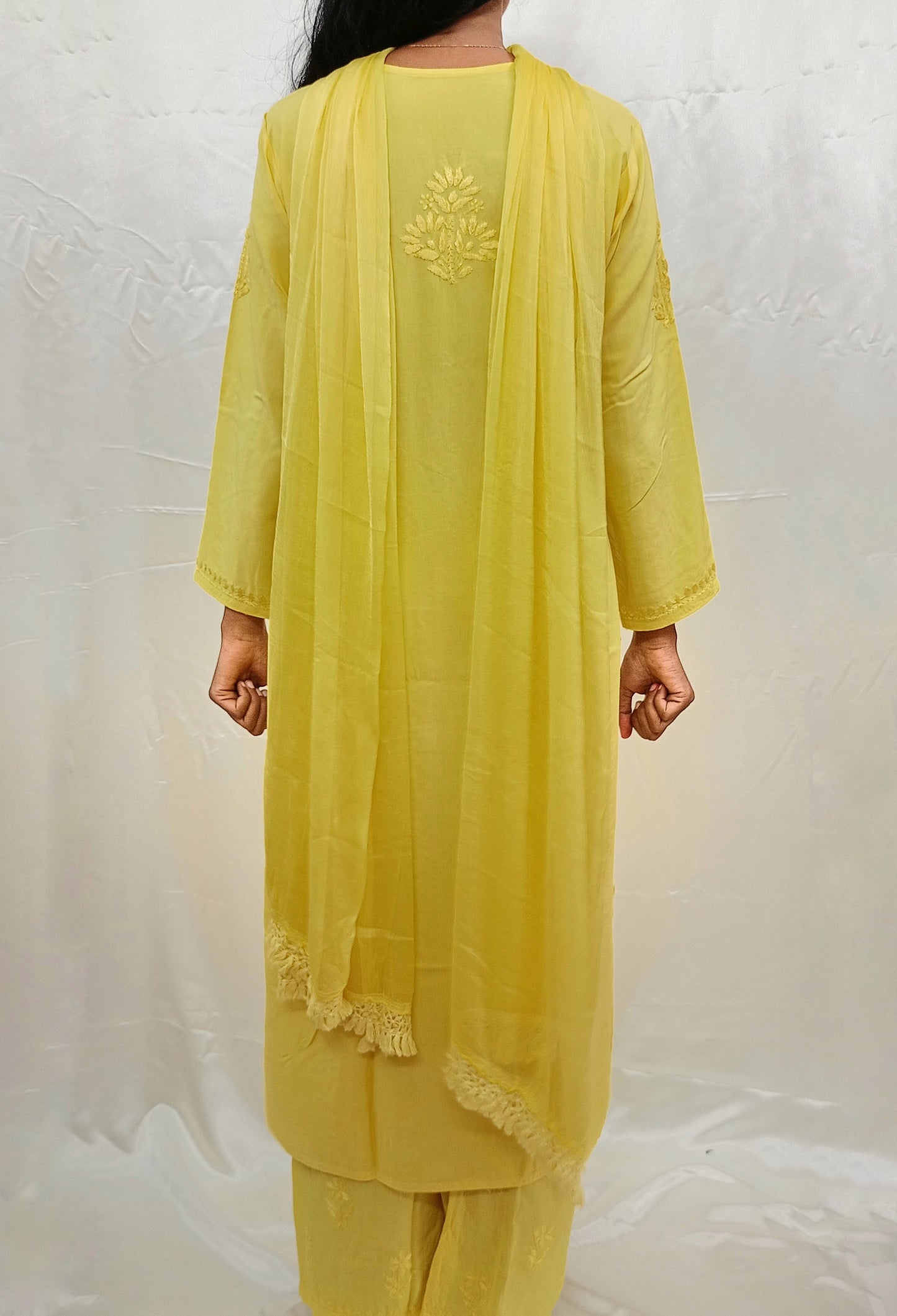 Rayon material dupatta bottom pair