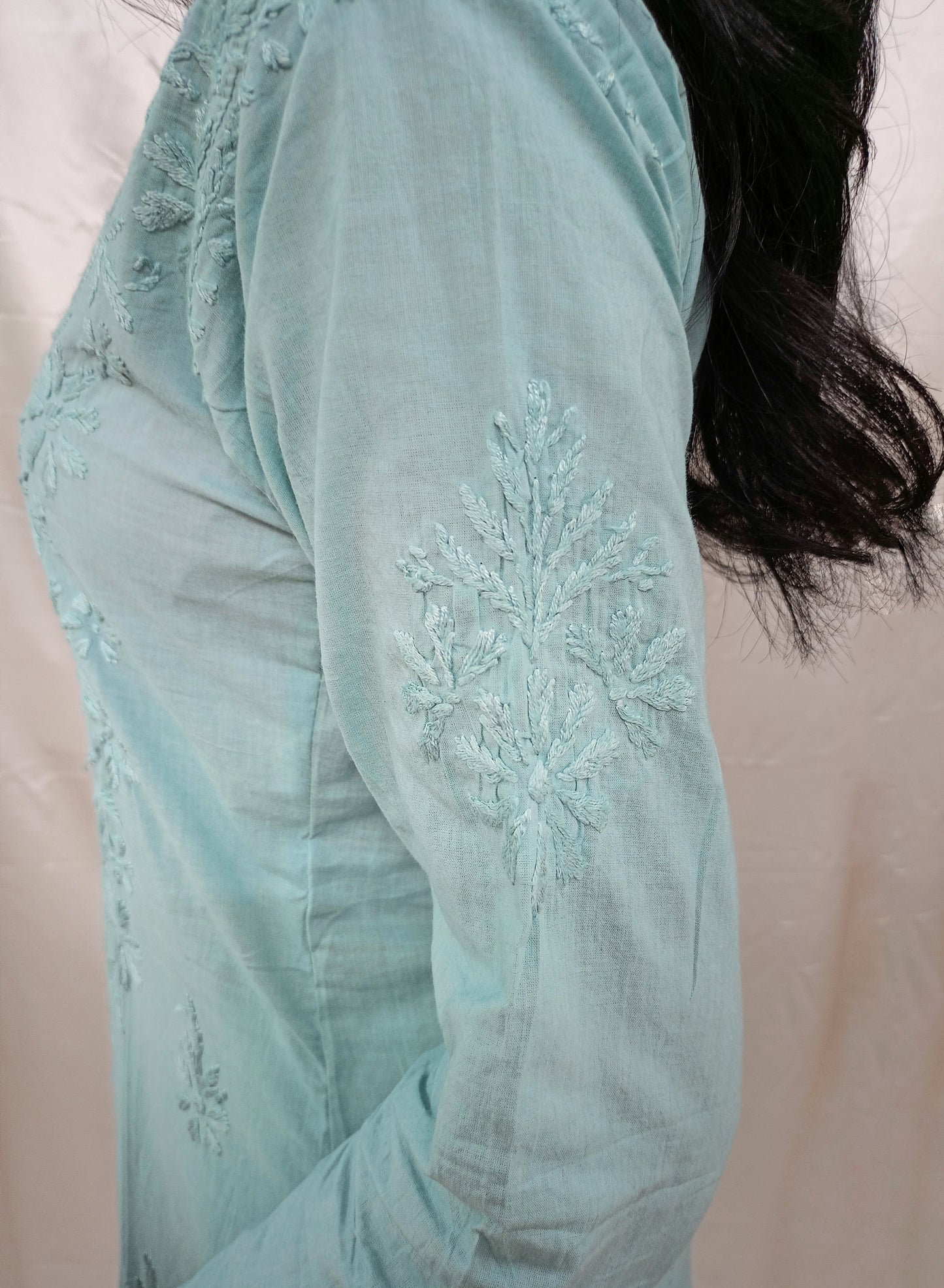 dobby cotton long kurti