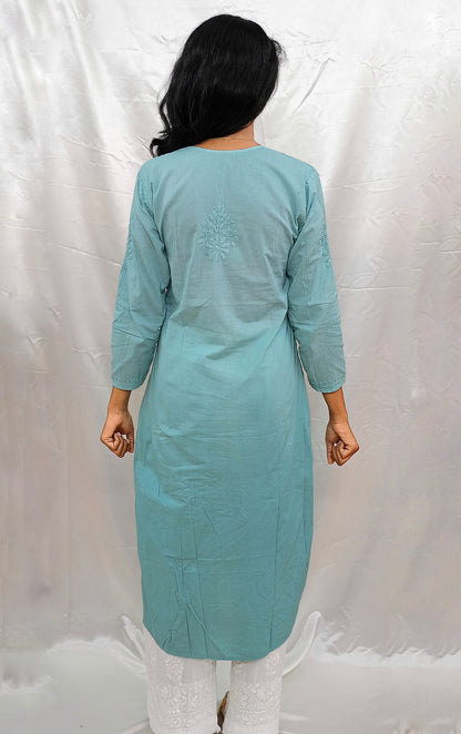 dobby cotton long kurti