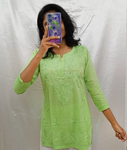 dobby cotton short kurti