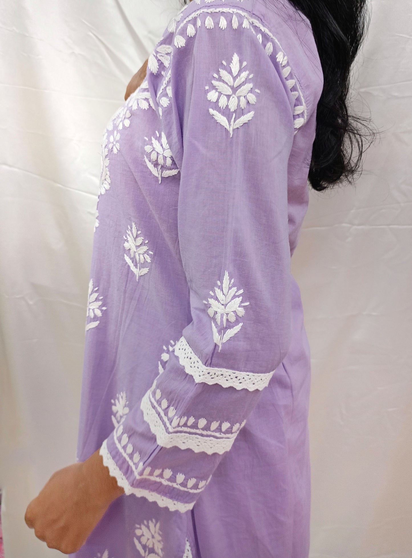 co-ord set in mul cotton