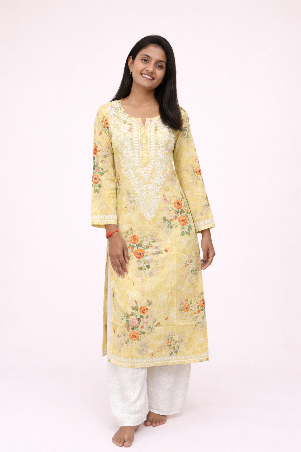 Cotton printed long kurta