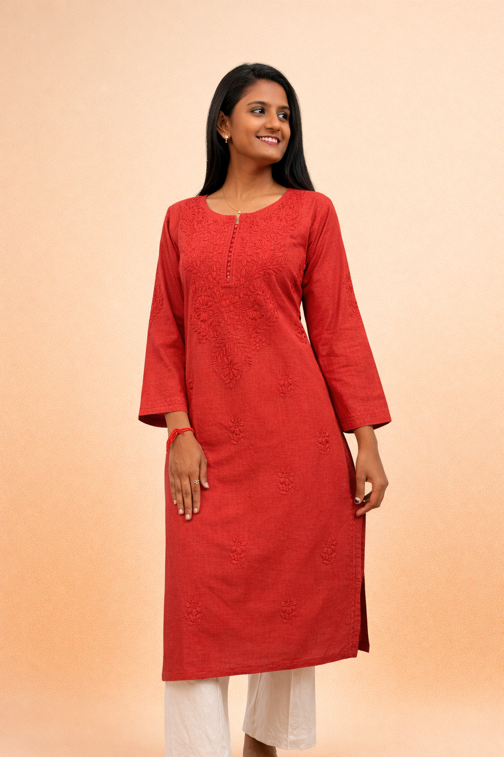 Linen long kurta