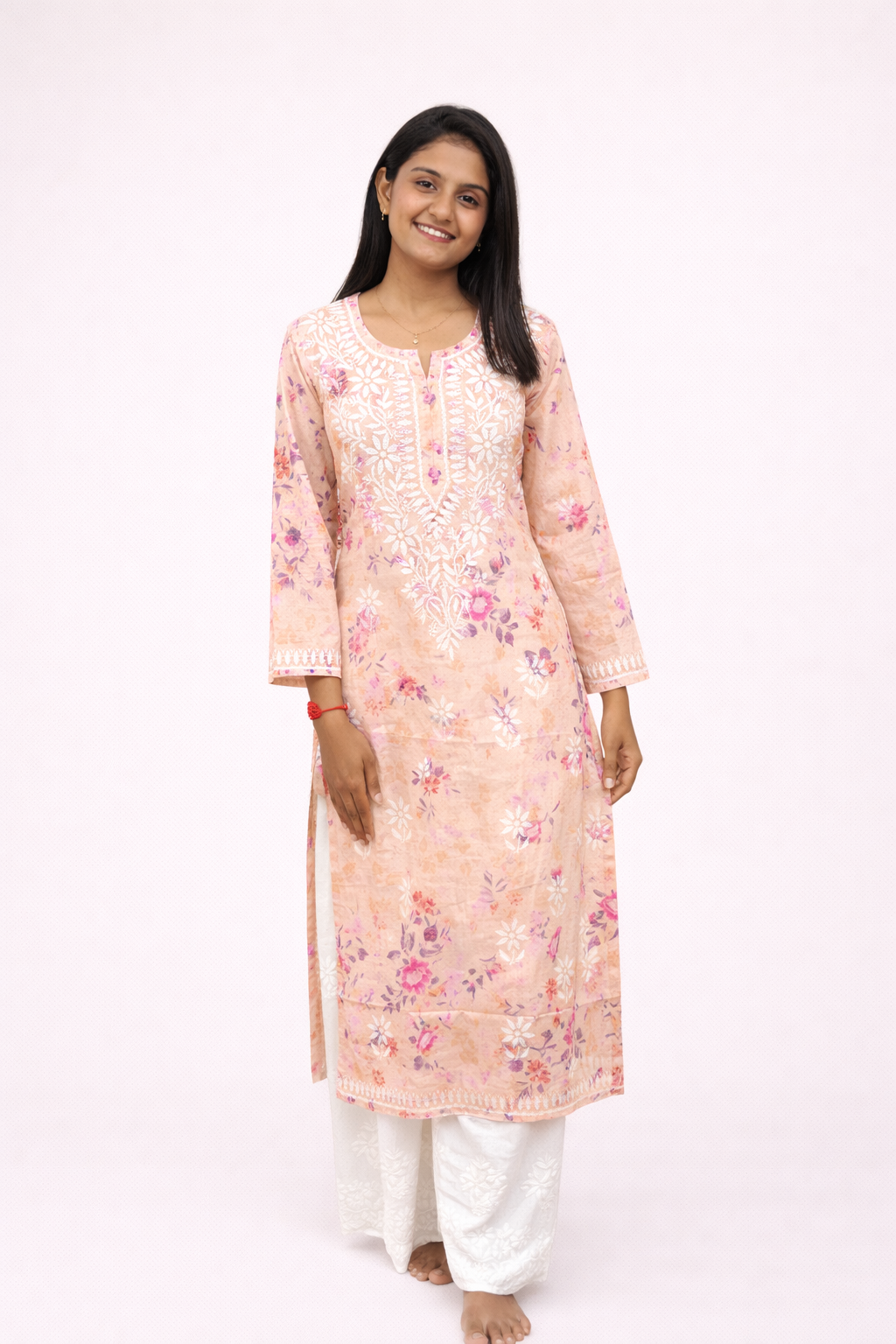 Cotton printed long kurta