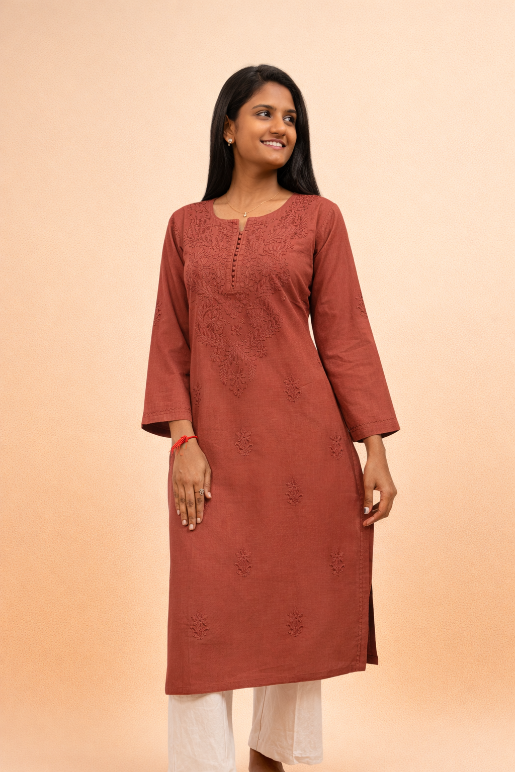 Linen long kurta