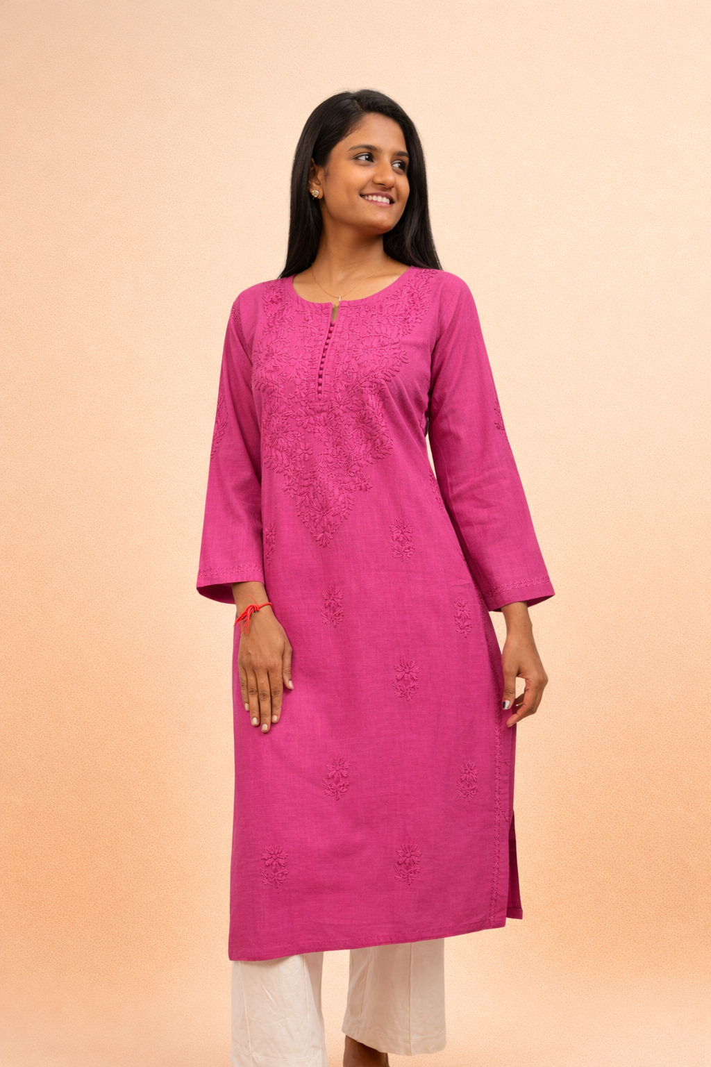 Linen long kurta