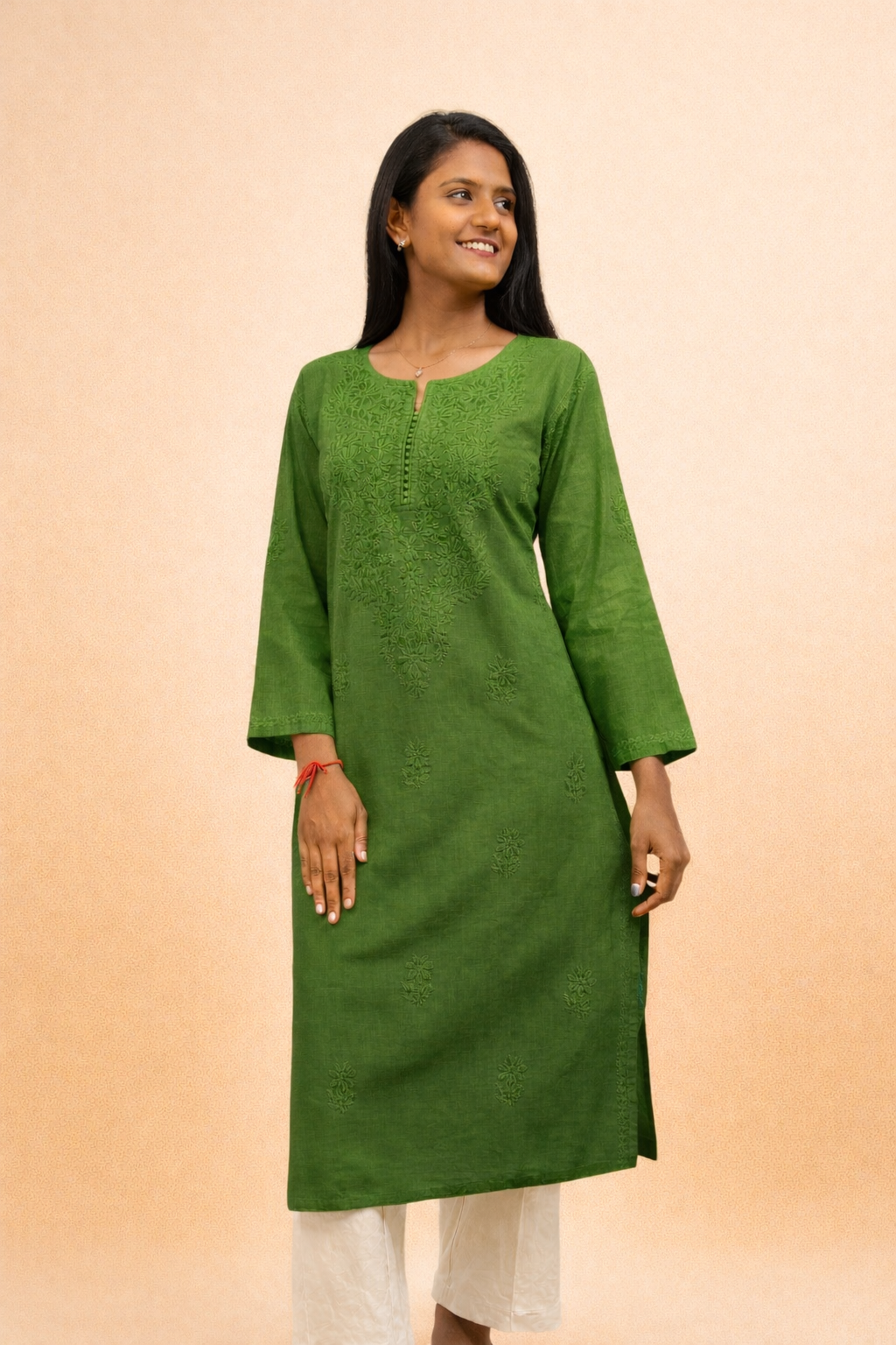 Linen long kurta