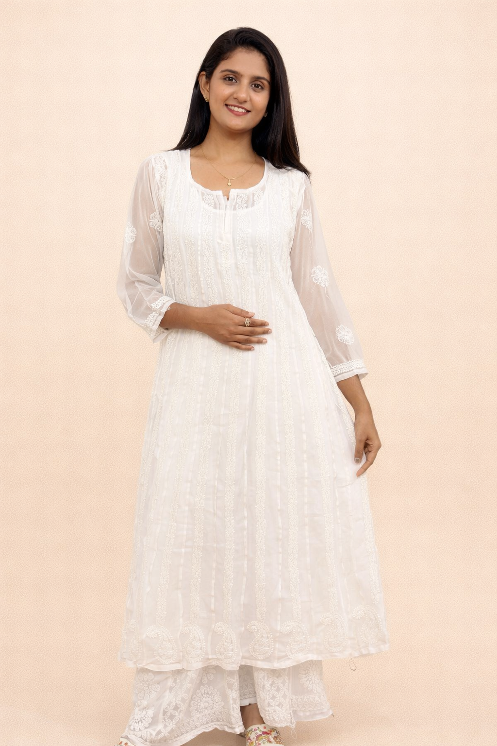 Georgette’s white kurti