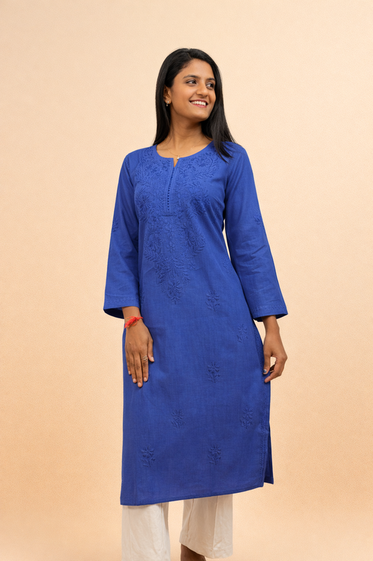 Linen long kurta