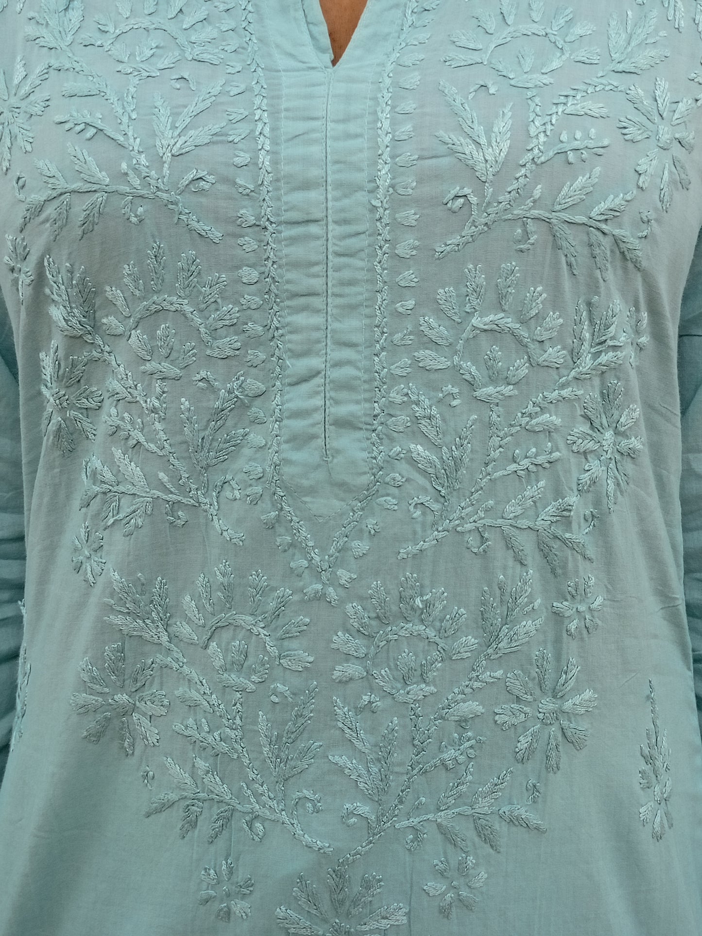 dobby cotton long kurti