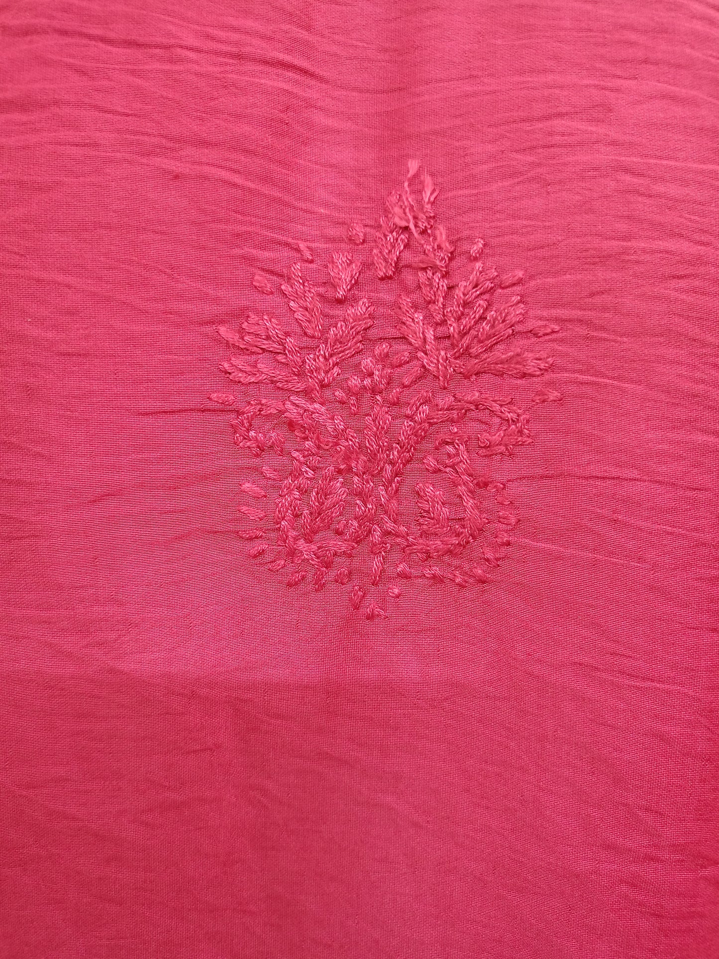 angrakha pattern kurti in chanderi silk material