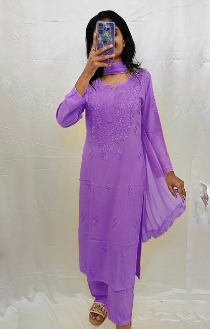 Rayon material dupatta bottom pair