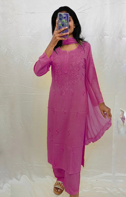 Rayon material dupatta bottom pair