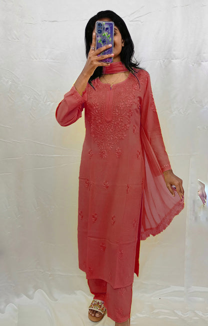 Rayon material dupatta bottom pair