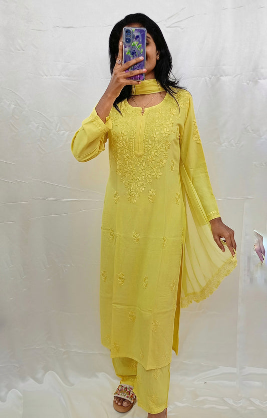 Rayon material dupatta bottom pair