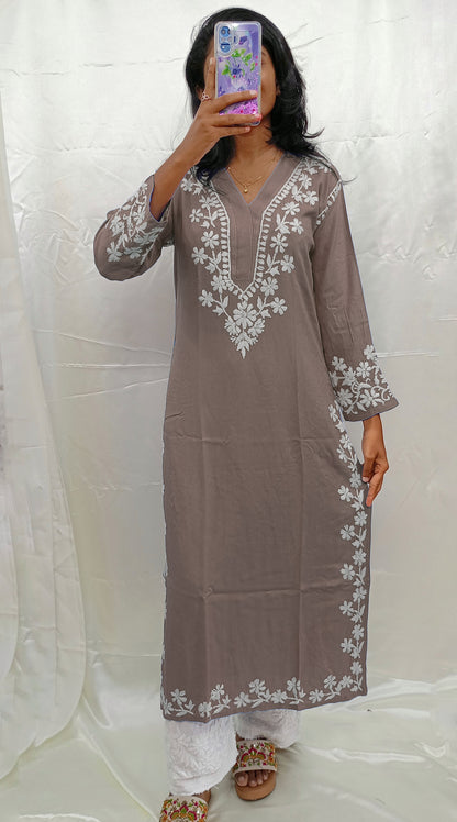 V Neck Modal Material Kurti