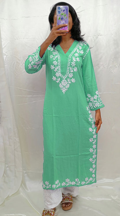 V Neck Modal Material Kurti