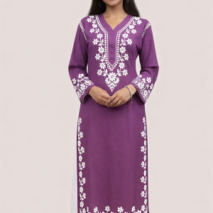 V neck modal long Kurta