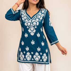V neck modal short kurti