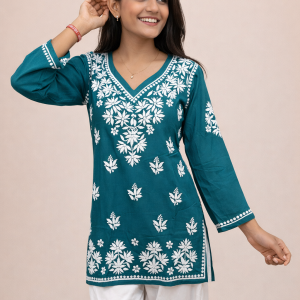 V neck modal short kurti