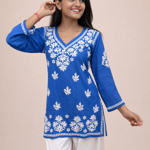 V neck modal short kurti