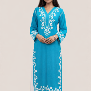 V neck modal long Kurta